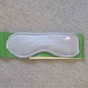 NWT Kate Spade Gray Sleep Mask with Pink Logo
